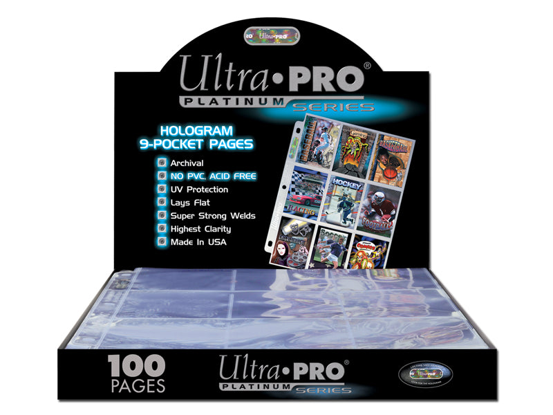 ULTRA PRO Page - 9-Pocket Platinum Page for Standard Size Cards