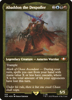 Abaddon the Despoiler (Display Commander) (Etched Foil) [Warhammer 40,000]-1