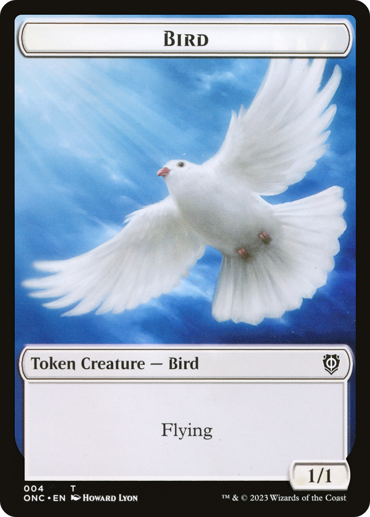Bird // Cat Double-Sided Token [Phyrexia: All Will Be One Commander Tokens]-1