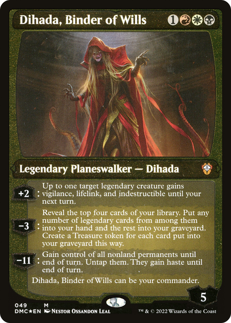 Dihada, Binder of Wills (Showcase Display Commander) [Dominaria United Commander]-1