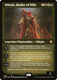 Dihada, Binder of Wills (Showcase Display Commander) [Dominaria United Commander]-1