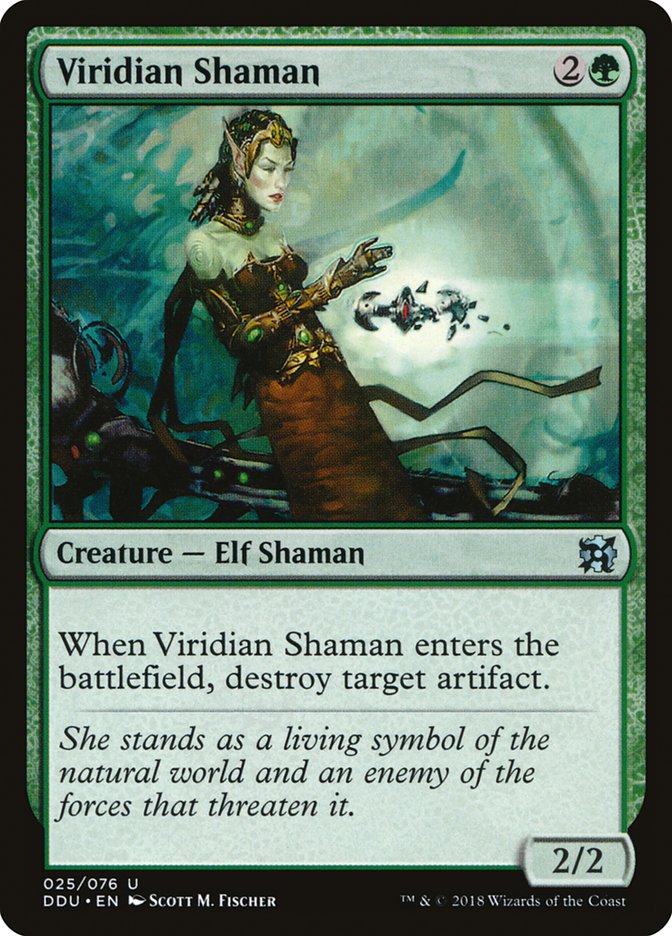 Viridian Shaman [Duel Decks: Elves vs. Inventors]-1