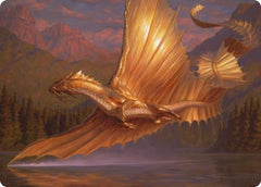 Adult Gold Dragon Art Card [Dungeons & Dragons: Adventures in the Forgotten Realms Art Series]-1