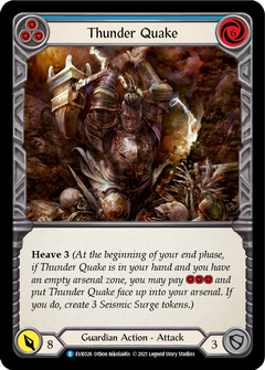 Thunder Quake (Blue) [EVR026] (Everfest)  1st Edition Rainbow Foil-1