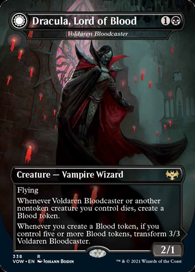 Voldaren Bloodcaster // Bloodbat Summoner - Dracula, Lord of Blood // Dracula, Lord of Bats [Innistrad: Crimson Vow]-1