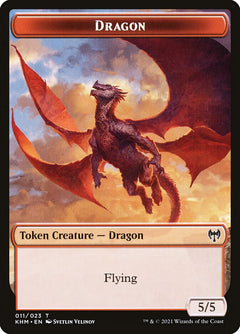 Treasure // Dragon Double-Sided Token [Kaldheim Tokens]-2