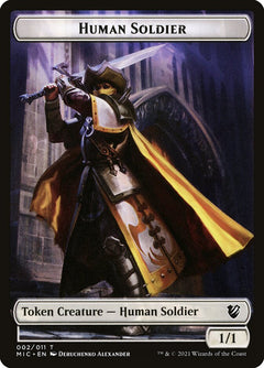 Copy // Human Soldier Double-Sided Token [Double Masters Tokens]-2