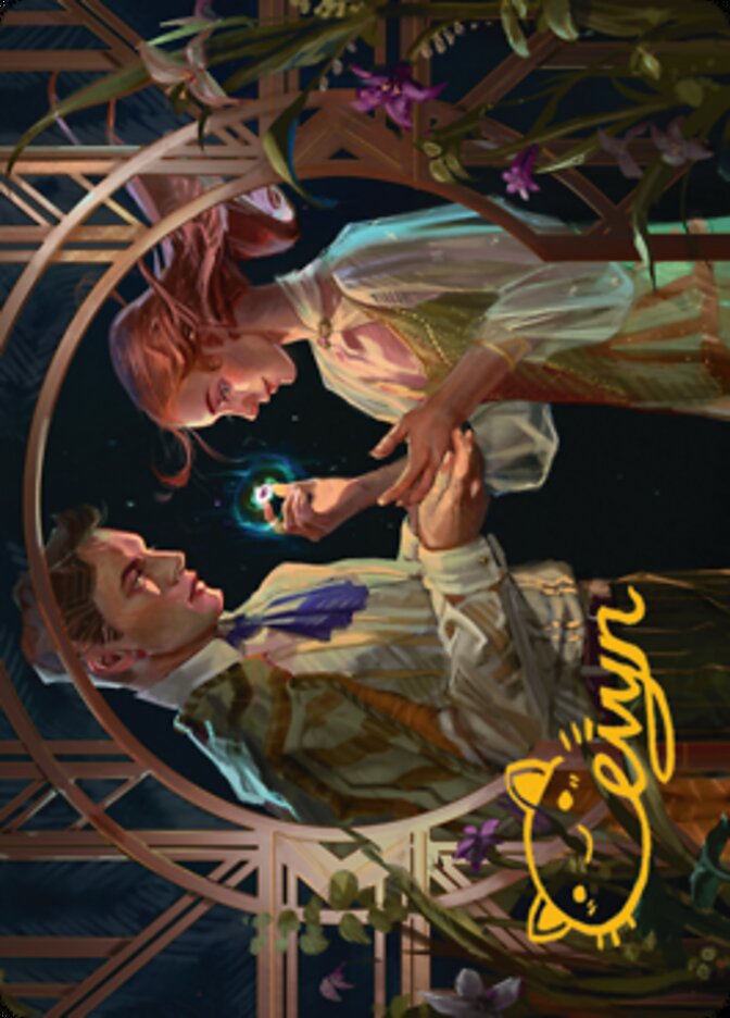 Prosperous Partnership Art Card (Gold-Stamped Signature) [Streets of New Capenna Art Series]-1