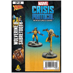 Marvel Crisis Protocol Miniatures Game Wolverine and Sabertooth-1