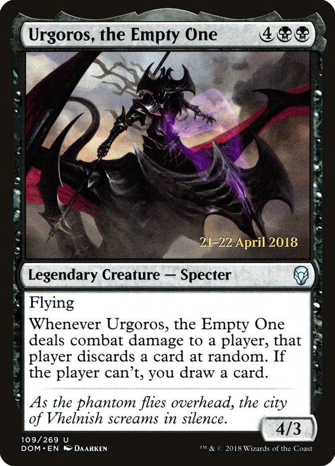 Urgoros, the Empty One [Dominaria Prerelease Promos]-1