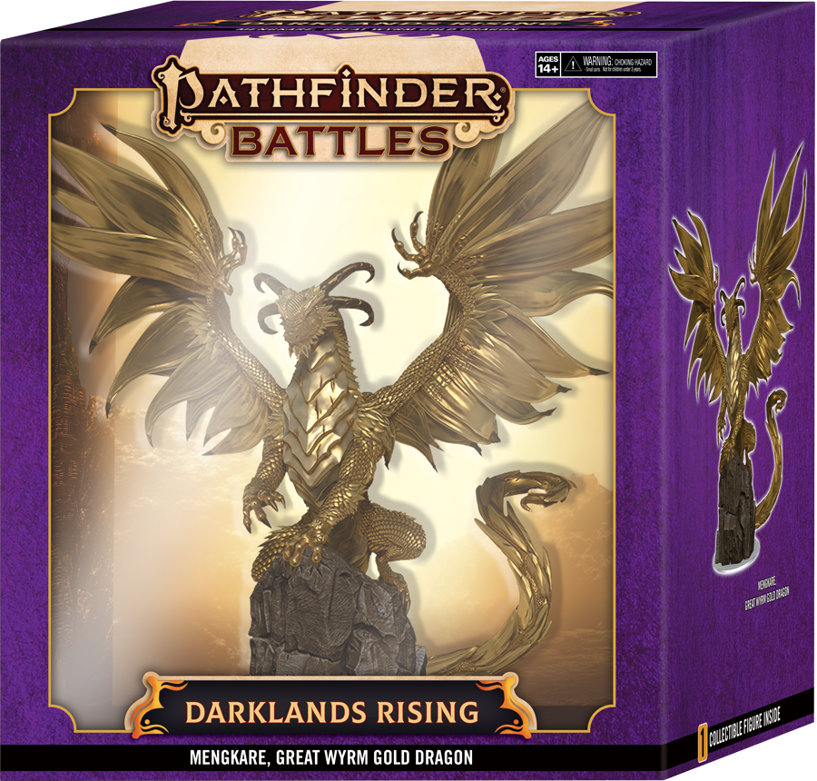 Pathfinder Battles Darklands Rising Premium Set Mengkare Great Wyrm-1
