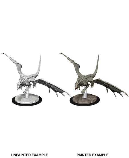 D&D Nolzurs Marvelous Unpainted Miniatures Young White Dragon