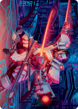 Isshin, Two Heavens as One 1 Art Card [Kamigawa: Neon Dynasty Art Series]-1