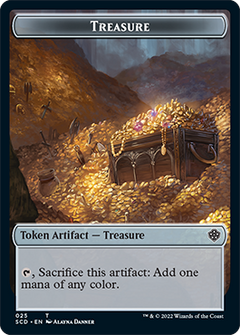 Treasure // Treasure Double-Sided Token [Starter Commander Decks]-1