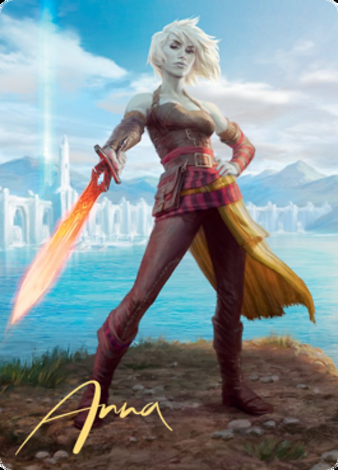 Nahiri, Heir of the Ancients 1 Art Card (Gold-Stamped Signature) [Zendikar Rising Art Series]-1