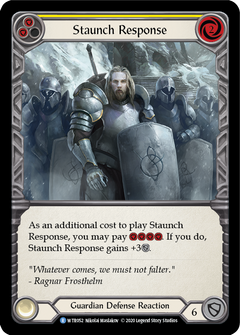 Staunch Response (Yellow) [U-WTR052] (Welcome to Rathe Unlimited)  Unlimited Rainbow Foil-1