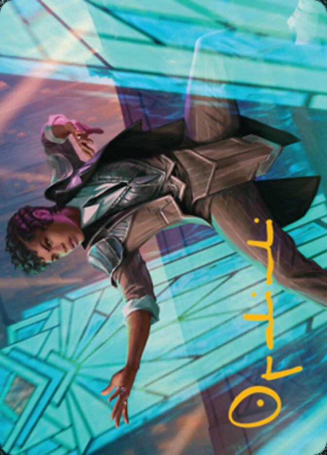 Dapper Shieldmate Art Card (Gold-Stamped Signature) [Streets of New Capenna Art Series]-1