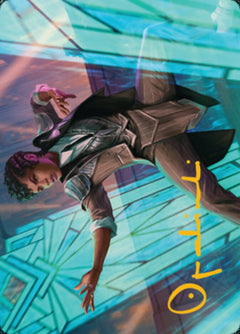 Dapper Shieldmate Art Card (Gold-Stamped Signature) [Streets of New Capenna Art Series]-1