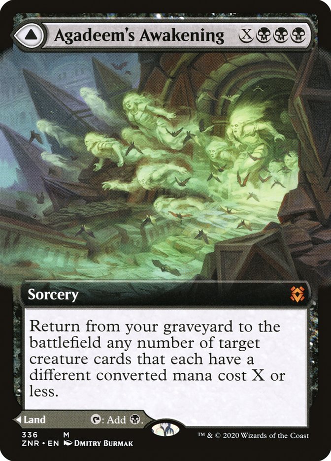 Agadeem's Awakening // Agadeem, the Undercrypt (Extended Art) [Zendikar Rising]-1