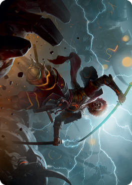 Raiyuu, Storm's Edge Art Card [Kamigawa: Neon Dynasty Art Series]-1