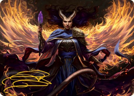 Farideh, Devil's Chosen Art Card (Gold-Stamped Signature) [Dungeons & Dragons: Adventures in the Forgotten Realms Art Series]-1