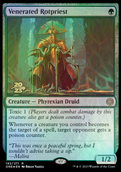 Venerated Rotpriest [Phyrexia: All Will Be One Prerelease Promos]-1