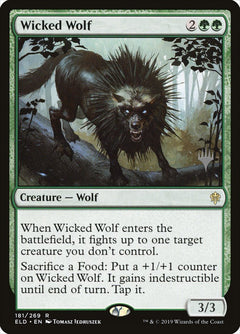 Wicked Wolf (Promo Pack) [Throne of Eldraine Promos]-1