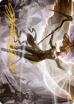 Sigarda's Splendor Art Card (Gold-Stamped Signature) [Innistrad: Midnight Hunt Art Series]-1