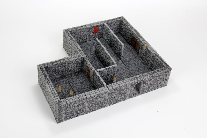 WarLock Tiles Dungeon Tiles II Full Height Stone Walls Expansion-1
