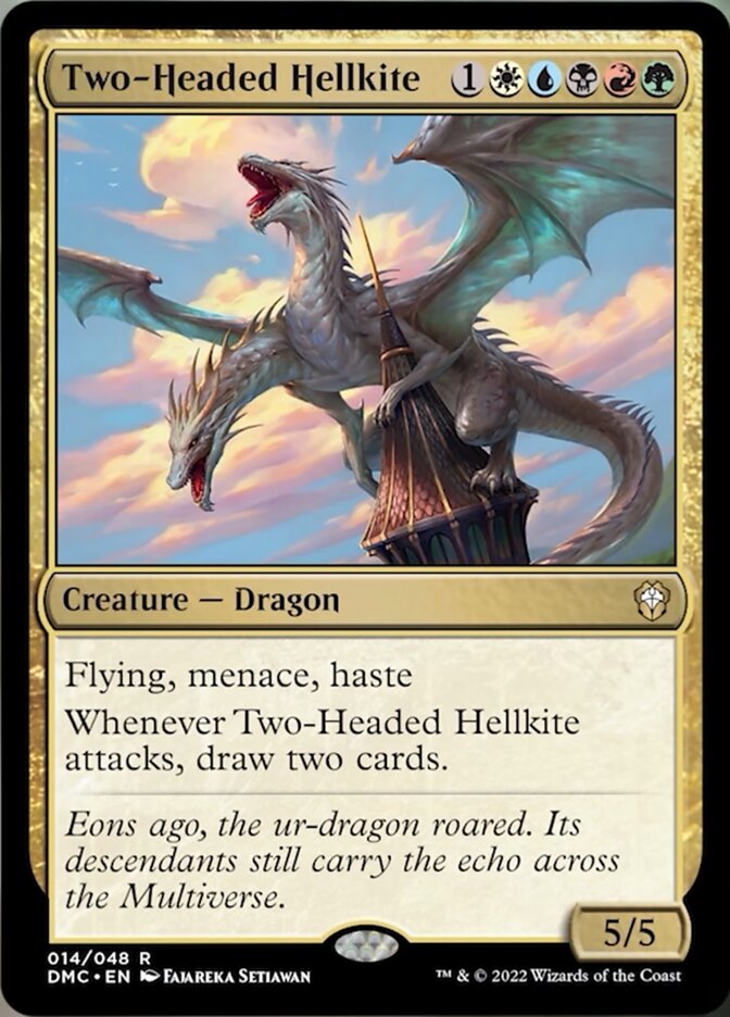 Two-Headed Hellkite [Dominaria United Commander]-1