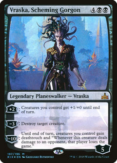 Vraska, Scheming Gorgon [Rivals of Ixalan]-1