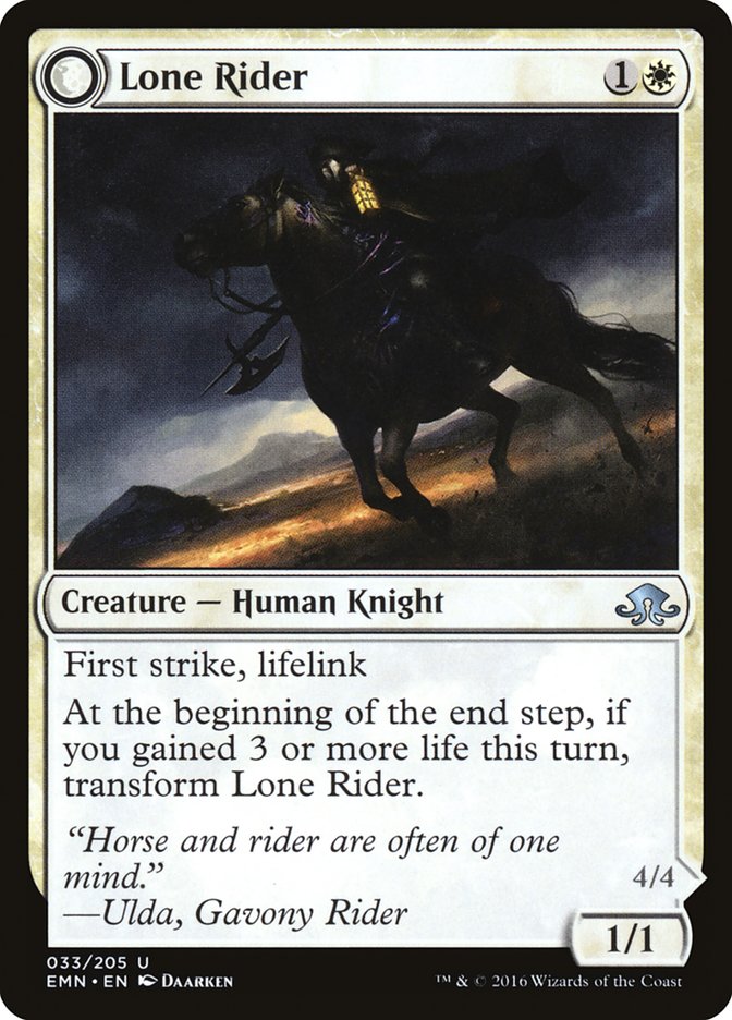 Lone Rider // It That Rides as One [Eldritch Moon]-1