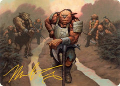 Hobgoblin Bandit Lord Art Card (Gold-Stamped Signature) [Dungeons & Dragons: Adventures in the Forgotten Realms Art Series]-1