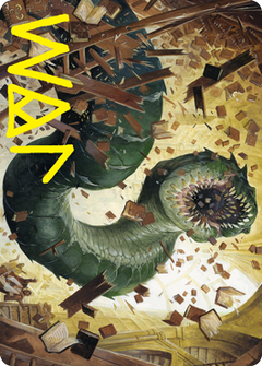 Bookwurm Art Card (Gold-Stamped Signature) [Strixhaven: School of Mages Art Series]-1
