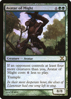 Avatar of Might (Premium Foil) [Tenth Edition]-1