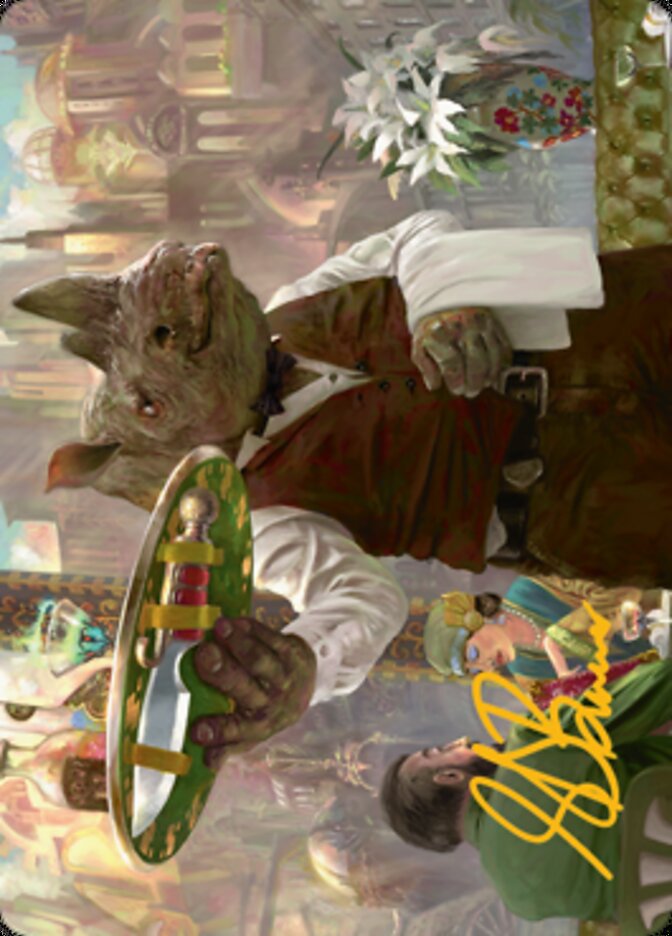 Killer Service Art Card (Gold-Stamped Signature) [Streets of New Capenna Art Series]-1