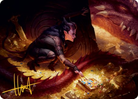 Hoard Robber Art Card (Gold-Stamped Signature) [Dungeons & Dragons: Adventures in the Forgotten Realms Art Series]-1