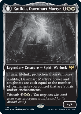 Katilda, Dawnhart Martyr // Katilda's Rising Dawn [Innistrad: Double Feature]-1