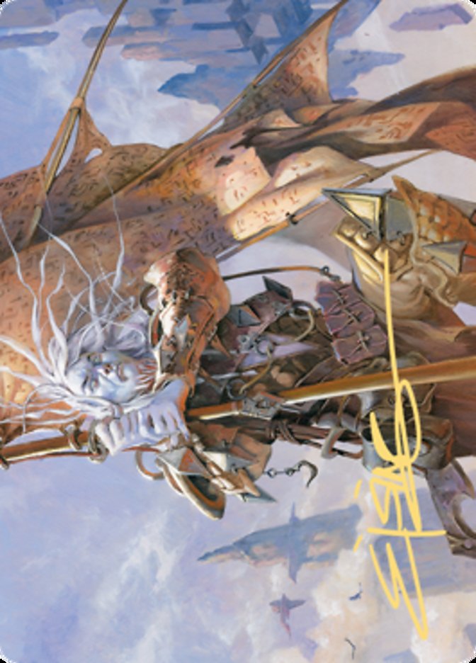 Sea Gate Banneret Art Card (Gold-Stamped Signature) [Zendikar Rising Art Series]-1