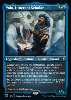 Volo, Itinerant Scholar (Foil Etched) [Commander Legends: Battle for Baldur's Gate]-1
