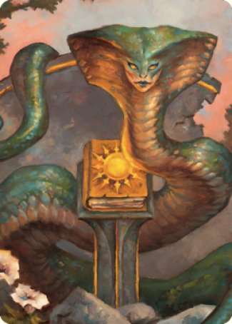 Guardian Naga Art Card [Commander Legends: Battle for Baldur's Gate Art Series]-1