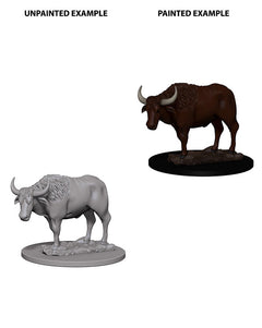 WizKids Deep Cuts Unpainted Miniatures Oxen-1