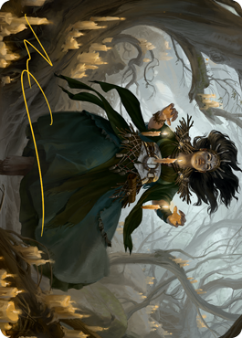 Candlegrove Witch 1 Art Card (Gold-Stamped Signature) [Innistrad: Midnight Hunt Art Series]-1