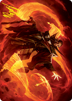 Plargg, Dean of Chaos Art Card (Gold-Stamped Signature) [Strixhaven: School of Mages Art Series]-1