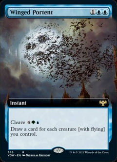 Winged Portent (Extended Art) [Innistrad: Crimson Vow]-1