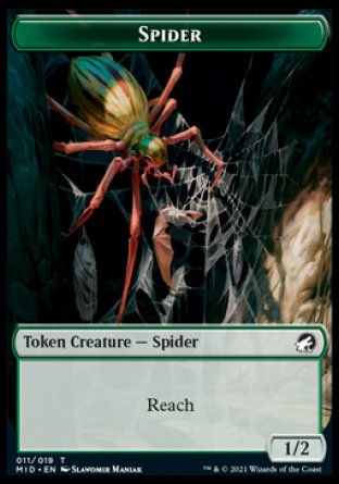 Spirit // Spider Double-Sided Token [Innistrad: Midnight Hunt Tokens]-2