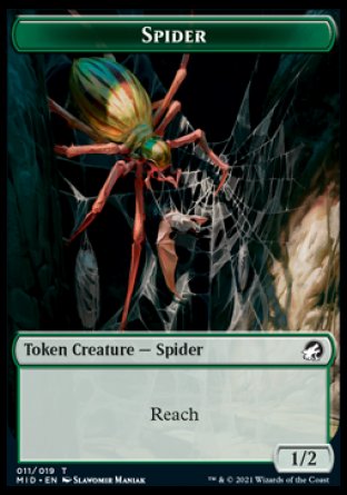Clue // Spider Double-Sided Token [Innistrad: Midnight Hunt Tokens]