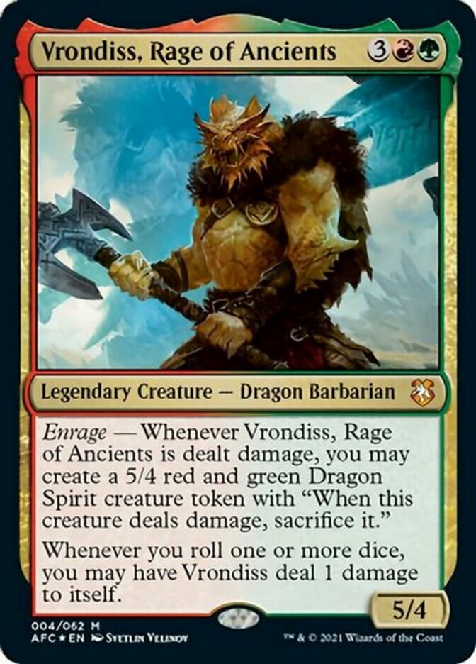Vrondiss, Rage of Ancients (Display Commander) [Dungeons & Dragons: Adventures in the Forgotten Realms Commander]-1