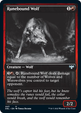 Runebound Wolf [Innistrad: Double Feature]