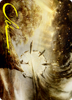 Harness Infinity Art Card (Gold-Stamped Signature) [Strixhaven: School of Mages Art Series]-1